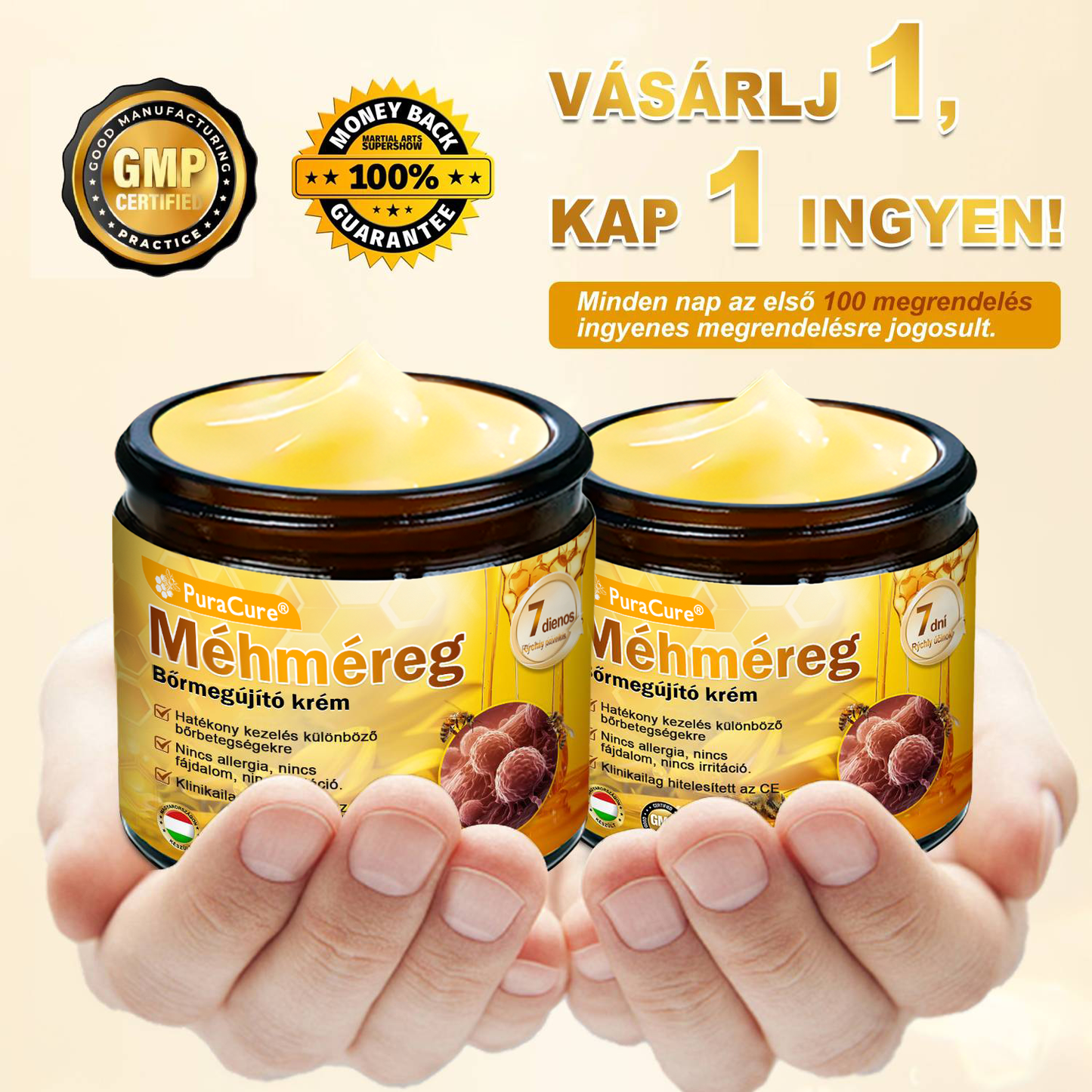 👨⚕🐝 𝐏𝐮𝐫𝐚𝐂𝐮𝐫𝐞® 𝐌é𝐡𝐦é𝐫𝐞𝐠 𝐁ő𝐫 𝐇𝐞𝐥𝐲𝐫𝐞á𝐥𝐥í𝐭ó 𝐊𝐫é𝐦 (𝐂𝐄 𝐓𝐚𝐧ú𝐬í𝐭𝐯á𝐧𝐲)👍✅