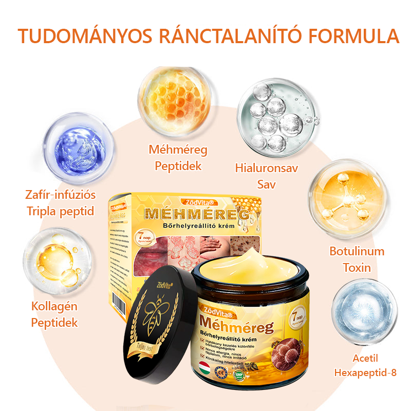 🍃 Bőrgyógyász ajánlása ✨ ZödVita® Méhméreg Bőr Helyreállító Krém 🔥 Magyar fejlesztés, magyarországi gyártás és szállítás