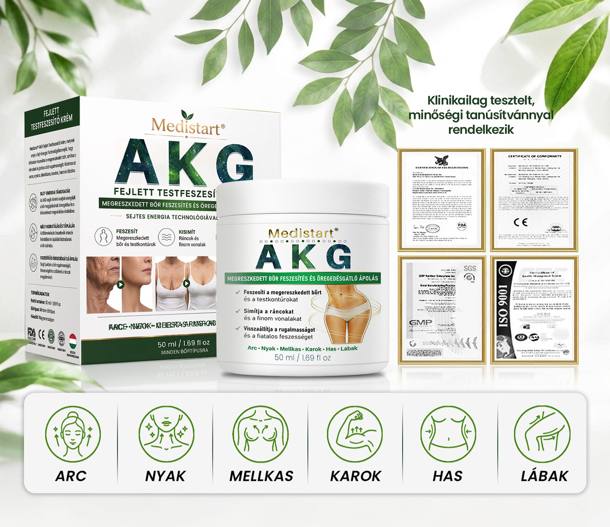 🌸Medistart® AKG BŐRFESZESÍTŐ & ÖREGEDÉS ELLENI ÁPOLÁS