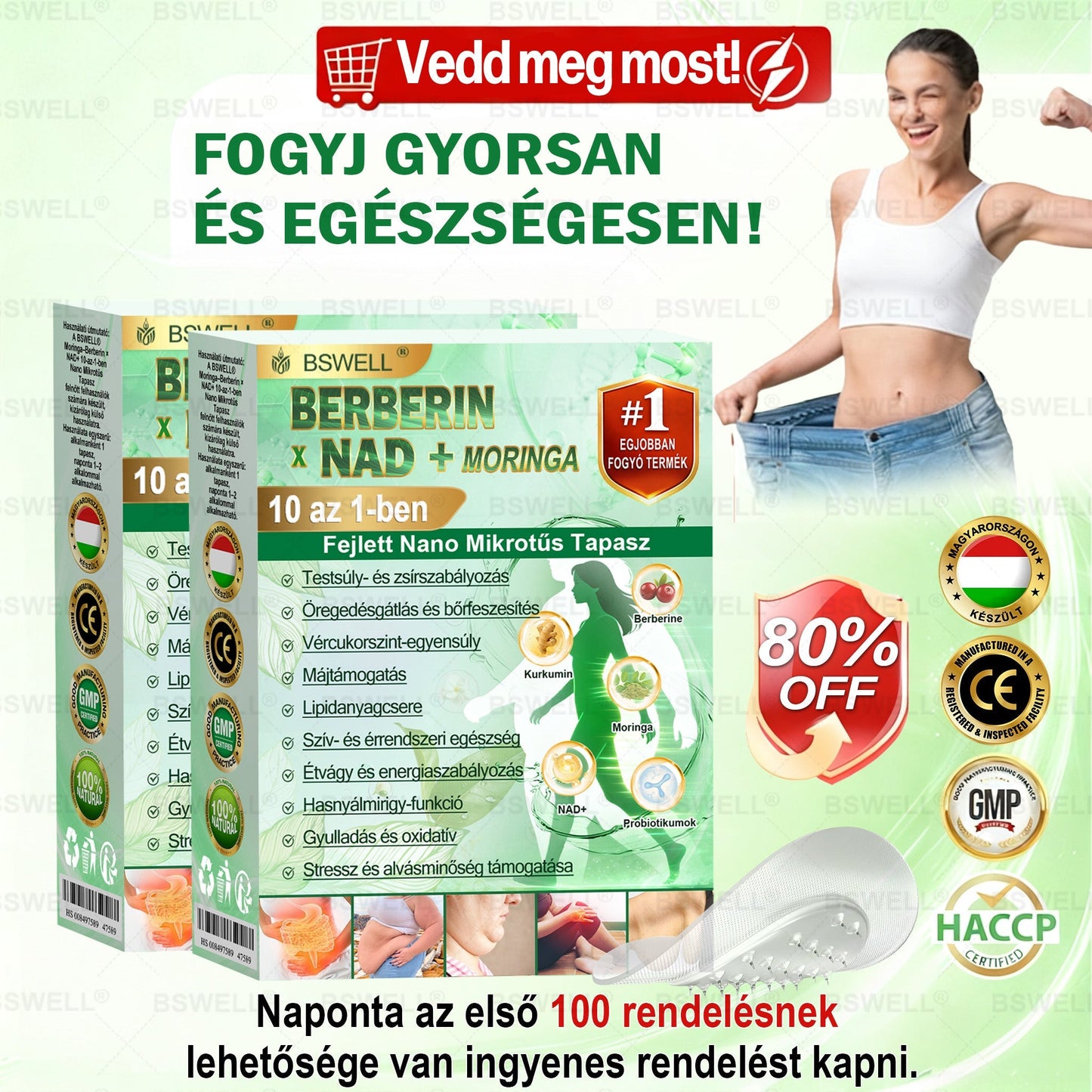 🌿BSWELL® Nano mikrotűs karcsúsító tapasz (𝑱𝒖𝒔𝒕 𝒐𝒏𝒄𝒆 𝒂 𝒅𝒂𝒚, 𝒗𝒊𝒔𝒊𝒃𝒍𝒆 𝒄𝒉𝒂𝒏𝒈𝒆𝒔 𝒊𝒏 28 𝒅𝒂𝒚𝒔) ✅ 𝑭𝒐𝒓 𝒐𝒃𝒆𝒔𝒊𝒕𝒚, 𝒄𝒂𝒓𝒅𝒊𝒐𝒗𝒂𝒔𝒄𝒖𝒍𝒂𝒓 𝒉𝒆𝒂𝒍𝒕𝒉, 𝒅𝒊𝒂𝒃𝒆𝒕𝒆𝒔, 𝒔𝒍𝒆𝒆𝒑 𝒂𝒑𝒏𝒆𝒂, 𝒈𝒖𝒕 𝒉𝒆𝒂𝒍𝒕𝒉, 𝒋𝒐𝒊𝒏𝒕 𝒊𝒔𝒔𝒖𝒆𝒔, 𝒂𝒏𝒅 𝒎𝒐𝒓𝒆