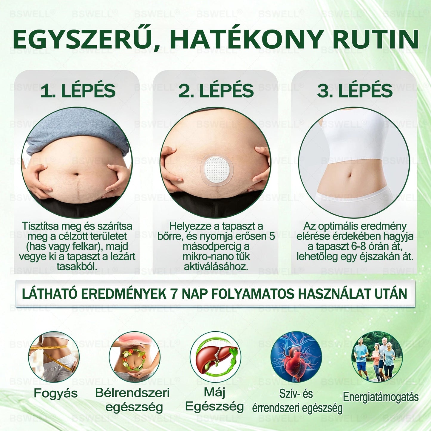 🌿BSWELL® Nano mikrotűs karcsúsító tapasz (𝑱𝒖𝒔𝒕 𝒐𝒏𝒄𝒆 𝒂 𝒅𝒂𝒚, 𝒗𝒊𝒔𝒊𝒃𝒍𝒆 𝒄𝒉𝒂𝒏𝒈𝒆𝒔 𝒊𝒏 28 𝒅𝒂𝒚𝒔) ✅ 𝑭𝒐𝒓 𝒐𝒃𝒆𝒔𝒊𝒕𝒚, 𝒄𝒂𝒓𝒅𝒊𝒐𝒗𝒂𝒔𝒄𝒖𝒍𝒂𝒓 𝒉𝒆𝒂𝒍𝒕𝒉, 𝒅𝒊𝒂𝒃𝒆𝒕𝒆𝒔, 𝒔𝒍𝒆𝒆𝒑 𝒂𝒑𝒏𝒆𝒂, 𝒈𝒖𝒕 𝒉𝒆𝒂𝒍𝒕𝒉, 𝒋𝒐𝒊𝒏𝒕 𝒊𝒔𝒔𝒖𝒆𝒔, 𝒂𝒏𝒅 𝒎𝒐𝒓𝒆