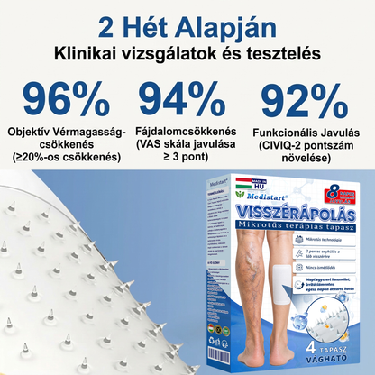 🍎🍎Medistart® Visszérápoló Mikrotűs Gondozó Tapasz ⚡ Azonnali Megkönnyebbülés, Hosszú Távú Eredmények