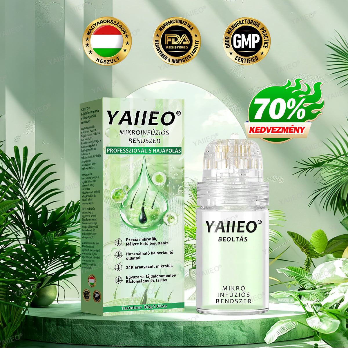 🍌𝐘𝐀𝐈𝐈𝐄𝐎® 𝑭á𝒋𝒅𝒂𝒍𝒐𝒎𝒎𝒆𝒏𝒕𝒆𝒔 𝑴𝒊𝒌𝒓𝒐𝒊𝒏𝒇ú𝒛𝒊ó𝒔 𝑹𝒆𝒏𝒅𝒔𝒛𝒆𝒓 Mélyen ható DHT-blokkolás, hajhagymák újraaktiválása és látható hajnövekedés