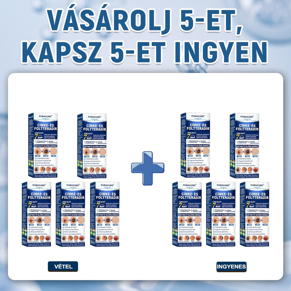 🌱🌱𝐏𝐮𝐫𝐚𝐂𝐮𝐫𝐞® 👩‍⚕️ 𝟕 𝐍𝐚𝐩𝐨𝐬 Bőrkinövés- és Folteltávolító Toll Fájdalommentes és Hegmentes Professzionális Rollerball